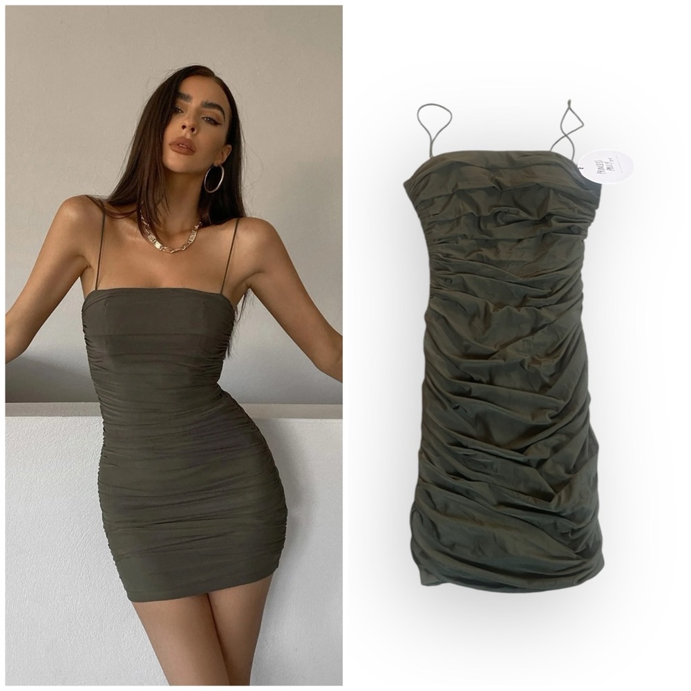 NWT Princess Polly Tara Mini Dress Green 4